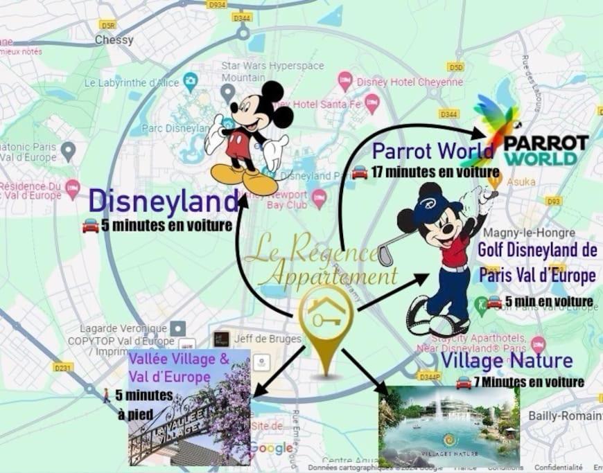 Le Regence, Terrasse, Serris Disney Exterior foto